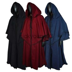 Traje temático Cosplay Traje de túnica con capucha medieval Disfraz de Halloween Fiesta Adulto Monje Capa Asistente Guía Capa Cosplay Ropa Escenario Drama x1010