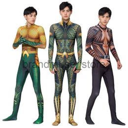 Traje temático DC Película de dibujos animados Color carne Golden Sea King Cosplay Body Halloween Juego de rol Traje J231024