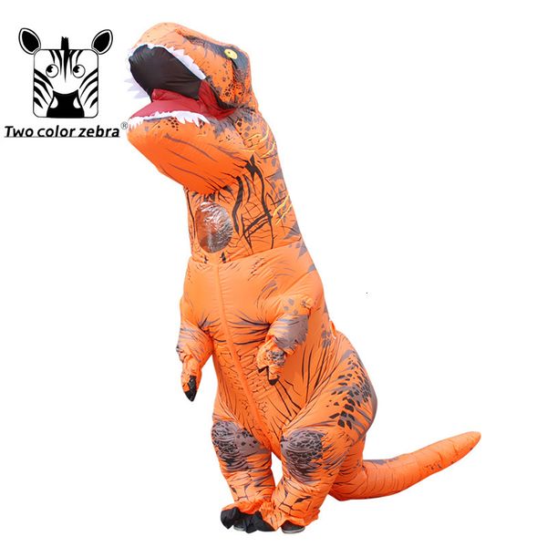 Costume à thème Costume gonflable de dinosaure Costumes de fête Fantaisie mascotte Anime Costume d'Halloween pour enfants adultes Dino Cartoon Cosplay T-REX 230321