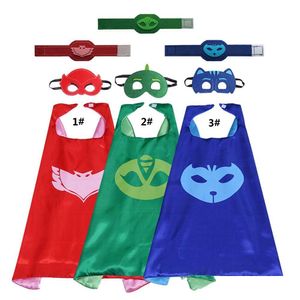 Costume à thème Double couche Superhero Cape Mask Wristban Set Cartoon Halloween Costumes Fancy Dishy For Kids Cosplay Amaya Connor GR DHC54