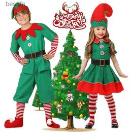 Thema Kostüm Familie Weihnachten Kommen Weihnachtsmann Cosplay Kommen Weihnachten Outfits Grüne Elfe Cosplay Kostüm für Frauen Männer Kinder HOLIDAYL231013