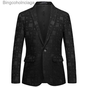 Traje de tema Moda Tuxedo Blazers Hombres Un botón Shl Collar Vestido Traje Chaqueta Fiesta Cena Boda Prom Cantante Ven más Tamaño S-6XLL231013