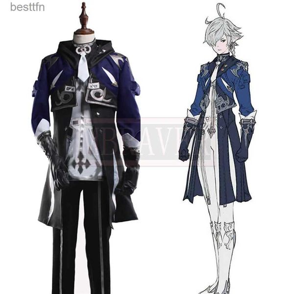 Traje temático Final Fantasy XIV FF 14 Alphinaud Leveilleur Cos Cosplay Venir fiesta Navidad Halloween por encargo cualquier tamaño L231013