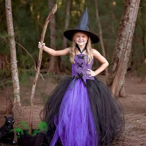 Thema Kostuum Meisjes Tutu Jurk Carnaval Halloween Cosplay Heks Voor Kids Party Kinderkleding13198