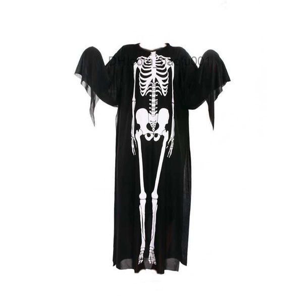 Thème Costume Halloween Adulte et Enfant Fantôme Crâne Squelette Impression Maquillage Terreur Jeu de Rôle Vient à la Scène de Costume de Fête de Carnaval Z230804