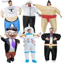 Thème Costume Halloween Cosplay chef Boss Astronaute Sumo Fighter table Vient Noël Lutte Jeu de Rôle Habiller Adultes enfantsL231013