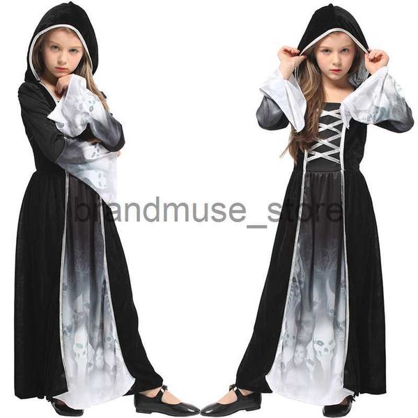 Disfraz de tema Halloween cosplay disfraz hija niño princesa vestido disfraz de terror g-0301 esqueleto disfraz de fantasma J231024