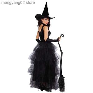 Traje temático Halloween Cosplay Bruja Vampiro Viene para mujeres Adulto Fantasía Carnaval Vestido Vestido de fiesta Disfraz Halloween Para Mujer T231011