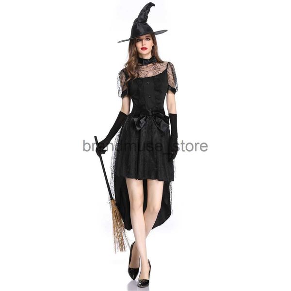 Disfraz de tema Disfraz de Halloween Traje de juego de bruja para adultos Traje de actuación de escenario de bruja sexy Juego Uniforme J231024