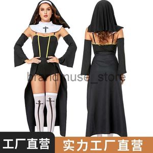 Themakostuum Halloween-kostuum Pastor Cross Sister-kostuum Fun anime Volwassen vrouwelijk rollenspel Uniform J231024
