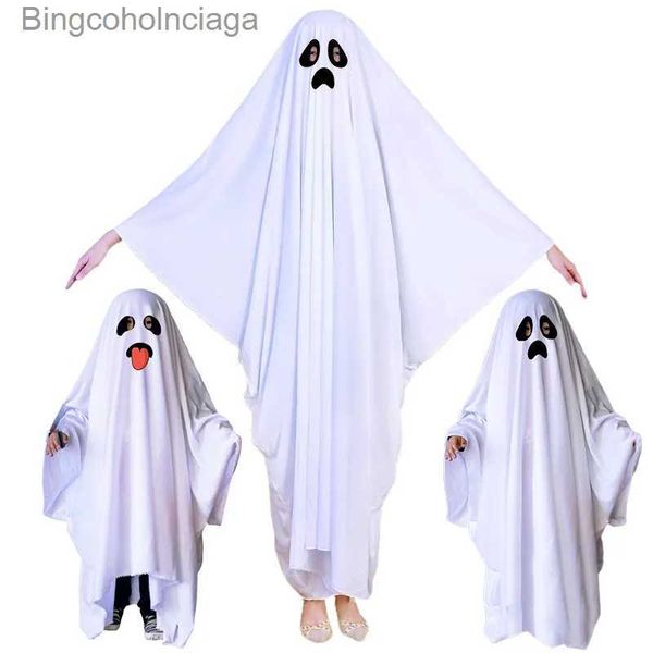 Thème Costume Halloween Fantôme Cosplay Venez Enfants Adulte Mascarade Fantôme Cape Vacances Drôle Habiller Halloween Vêtements De Fête CadeauL231013