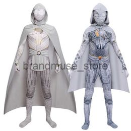 Traje temático Halloween Moonlight Knight cos Prenda ajustada para la piel niños adultos marca de una sola pieza mismo traje cosplay traje J231024