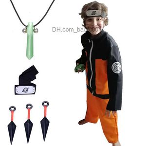 Thème Costume Halloween Naruto anime jeu de rôle secondaire ensemble veste pantalon fans d'anime habiller Kiba accessoires de protection avant Z230804