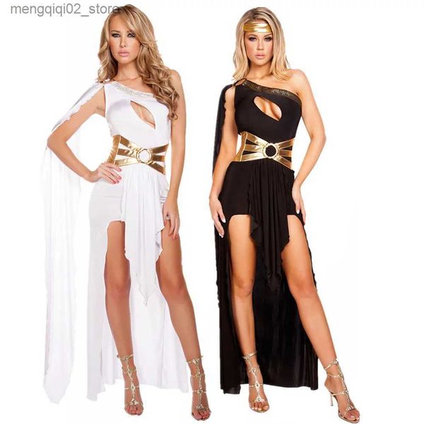 Costume à thème Halloween Sexy Lady Déesse grecque antique Venez Cléopâtre égyptienne Tenue Robe arabe Princesse romaine Cosplay Party Dress Fantaisie Q231010