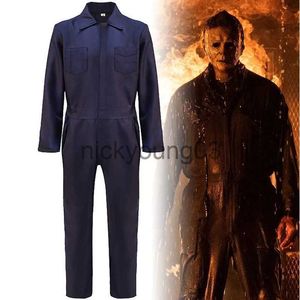 Thema kostuum horror cosplay film tv Michael Myers kostuum rekwisieten killer kleding comfort unisex halloween dress up kostuum jumpsuit voor volwassenen x1010