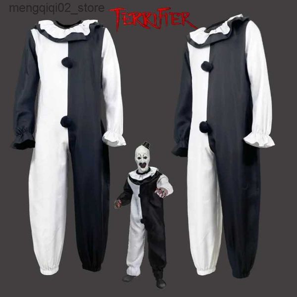 Costume à thème Film d'horreur Terrifier 2 Art Le Clown Cosplay Come Joker Combinaison Masque Halloween Party Clown Livré pour Hommes Femmes Enfants Q231010