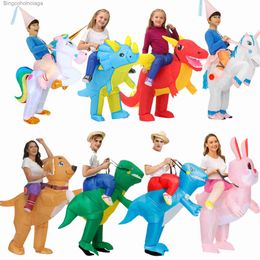 Themakostuum HOT Anime Dinosaurus Iatable Come Party Mascotte Alien Komt Pak Disfraz Cosplay Halloween Komt voor Vrouwen Kinderen DressL231013