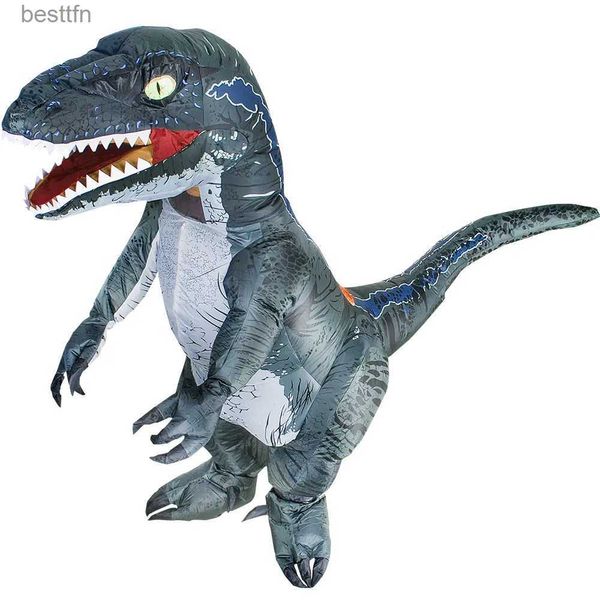 Traje temático Hot T-REX Velociraptor mesa Dinosaurio Ven Anime Purim Fiesta de Halloween Cosplay viene para hombre mujer Disfraz Traje L231007