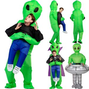 Thème Costume Gonflable UFO Cape Alien Costume Cosplay Adulte Enfants Costume De Fête Costume Drôle Déguisement Halloween Costume pour garçons filles 230322