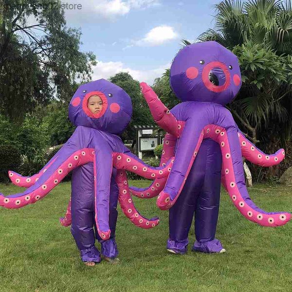 Traje de tema Niños Adultos Cosplay Mesa de pulpo Ven para la fiesta de Halloween Traje Navidad Ven a volar Vestido para hombre Ropa de mascota T231011