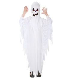 Costume thématique Enfants Enfant Garçons Effrayant Effrayant Blanc Fantôme Costumes Robe Capuche Esprit Halloween Pourim Fête Carnaval Jeu de Rôle Cosplay 5897081