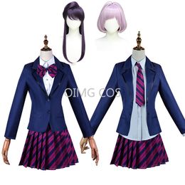 Themakostuum Komi Kan niet Communiceren Komi Shoko Osana Najimi Cosplaykostuum Outfits Overhemd Stropdas Korte Pruik Hals Dames Anime Uniform Halloween 230830