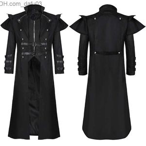 Thema Kostuum Heren Middeleeuwse Jurk Steampunk Piraat Rollenspel Jas Jas Victoriaanse Gothic Kleding Z230805