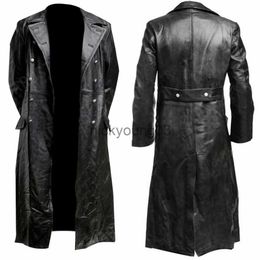 Themakostuum Mannen Steampunk Duitse Klassieke Militaire Uniform Officier Cosplay Zwarte Geul Middeleeuwse Jas Gotische Kleding Mannen Assassin Pak x1010