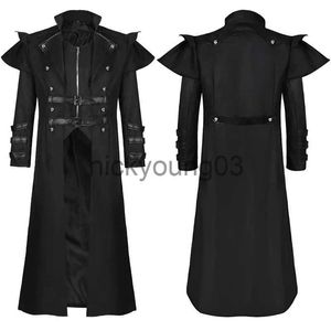 Thema kostuum heren jas gothic Steampunk mantel capuchon geul middeleeuwse vampier/tovenaar cosplay kostuum Halloween vrouwen mannen x1010