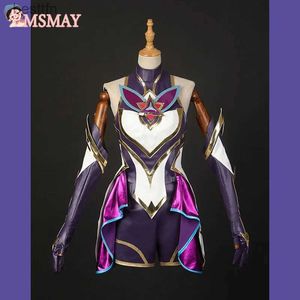 Traje temático MsMay Game LOL Star Guardian Akali Cosplay Ven Mujeres Sexy Set Cosplay Traje Fullsets Navidad Año Nuevo Fiesta de Carnaval CosL231013