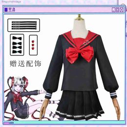 Costume à thème NEEDY GIRL OVERDOSE KAngel Darkness Cosplay Come Black School Uniform Jupe Jeu de rôle Halloween Carnaval SuitL231013