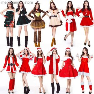 Costume à thème Nouveau Noël Santa Vêtements Adulte Femmes Jupe Bar Venez Sexy Lapin Robe De Noël Ensemble Nouvel An Femmes Jupe Dropshipping T231013