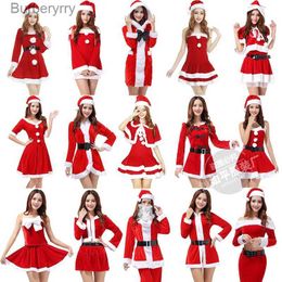 Themakostuum nieuwe mode Jurk 2019 Nieuwe Dames Cosplay Kom Kerstmis Kerstman Show Kleding Sexy Rode COS Dansen Gewaad GownsL231010
