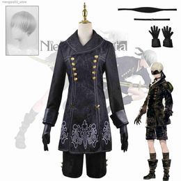 Costume à thème Nier Automata Cosplay Come Yorha 9S No.9 Type S Outfit Jeux Costume Hommes Jeu de Rôle Vient Halloween Party Fancy Q231010