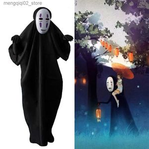 Thema Kostüm No Face Man Cosplay Anime Spirited Away No Face Man Cosplay Come Maske Halloween Karneval Geist Cosplay Umhang für Erwachsene Kinder Q231010