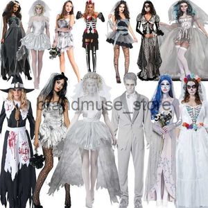 Costume à thème Costumes de performance costumes de mariée fantôme Halloween costumes de fête d'horreur cosplay pour adultes expédiés dans les 6 jours J231024