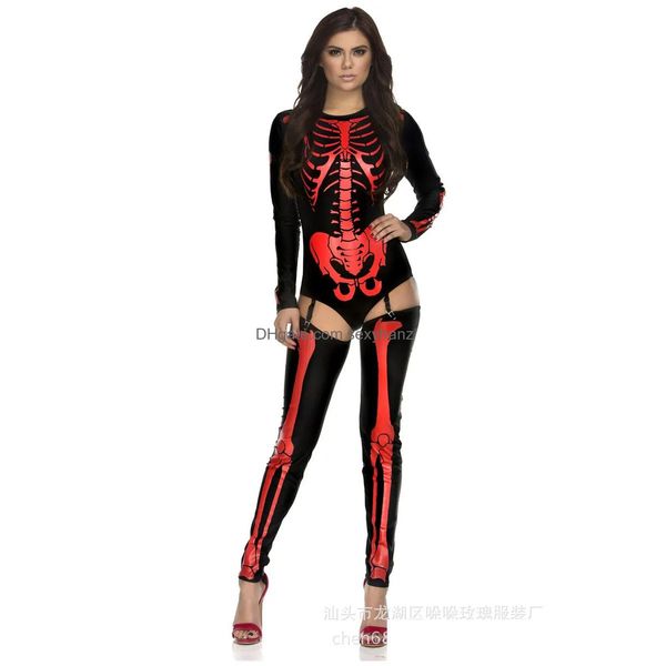 Tema Costume Queen Witches Mujer Halloween Sexy Vampire Cosplay Santa traje Caderas de Mujeres Adt Skeleton Zombie Uniformes Drop entrega DHUF6