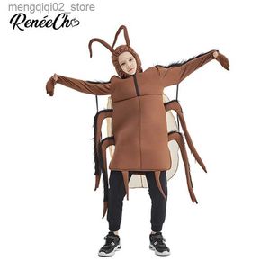 Traje temático Reneecho Kids Cucaracha Ven Halloween Viene para niños Insecto Cosplay Divertido Animal Cosplay para Purim Q240307