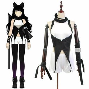 Costume à thème RWBY Blake Belladonna, Costume de Cosplay, tenue uniforme, Coattail, écharpe 273b