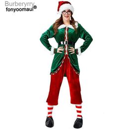 Themakostuum Kerstman Elf Little Helpers Come Christmas Elves Volwassen Kerstfamilie Mr Mrs Fleece Fluweel Bijpassende outfit voor mannen DamesL231010