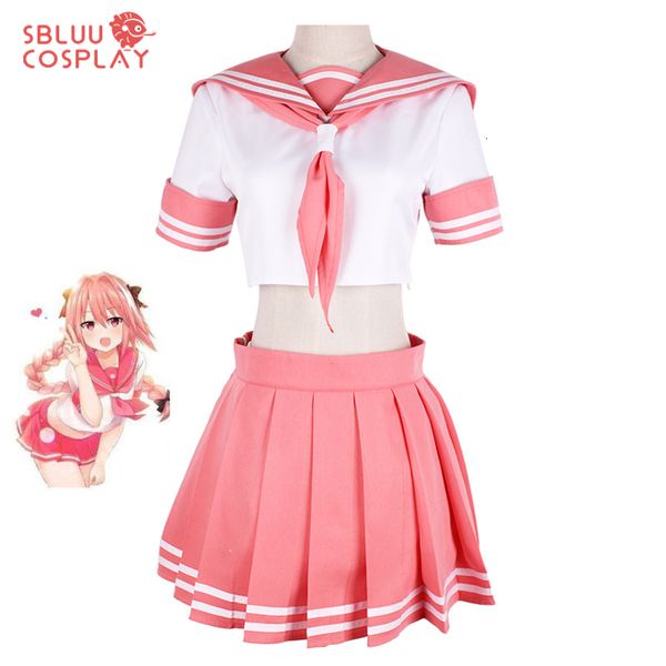 Thème Costume SBluuCosplay Fate Apocrypha Rider Astolfo Cosplay pour Hommes JK Uniforme Scolaire Sailor Costume Femmes Outfit Anime Halloween Costume 230724