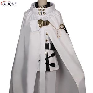 Costume thématique Séraphin de la fin Cosplay Anime japonais Owari no Mikaela Hyakuya avec perruque ensemble complet 221121