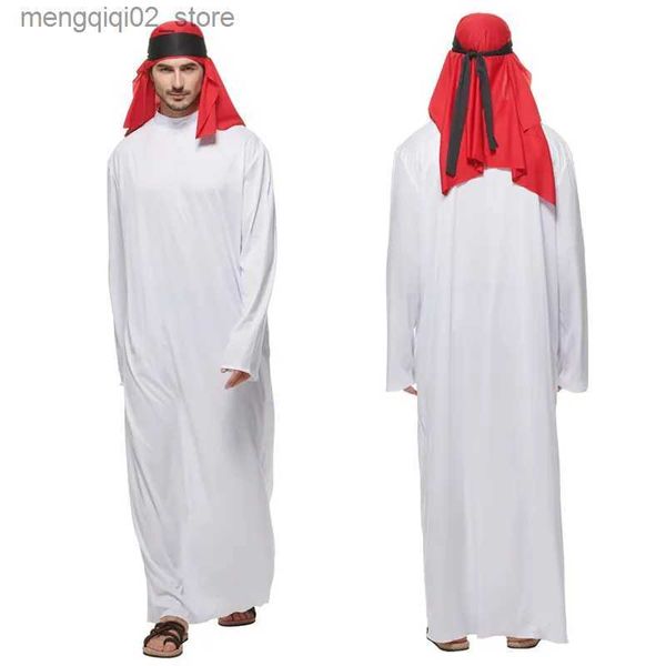 Costume à thème Snailify Adulte Hommes Arabe Sheik Déguisement Venez Halloween Venez Pour Hommes Arabe Cosplay 2021 Nouvelle Arrivée Q231010