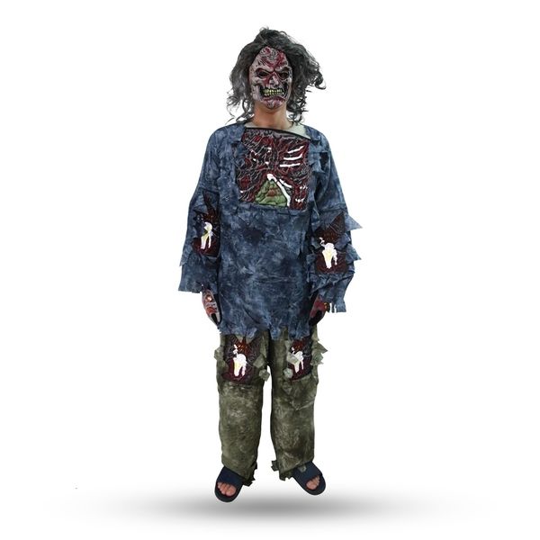 Costume de thème Occasions spéciales Halloween Zombie Costume Fancy Dishy Cosplay Costumes Horror Tenues Scary Party Horrible Corpse Wear 230822