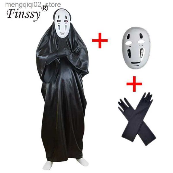 Traje temático Spirited Away No Face Man Cosplay Ven Halloween Carnival Ghost Cosplay Capa para adultos Q231010