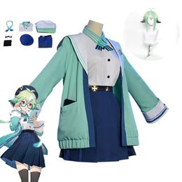 Thème Costume Sucrose costume de jeu de rôle perruque Genshin Impact ONEPLUS Femmes Mignon JK Uniforme Jeu Ensemble 230404