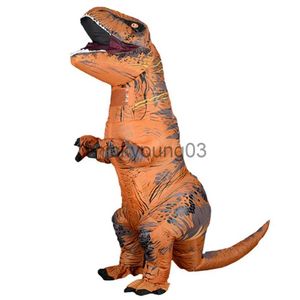 Themakostuum T Rex Dinosaurusfeest Cosplay Hot Opblaasbare Kostuums Mascotte Anime Halloween Dino Cartoon Voor Volwassen Kinderen x1010