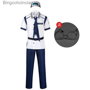 Themakostuum TV Actie Coby Koby Cos Stuk Marine Cosplay Fantasieoutfits Korte mouwen Tops Broeken Hoed Komen Mannen Halloween Vermomming SuitL231013