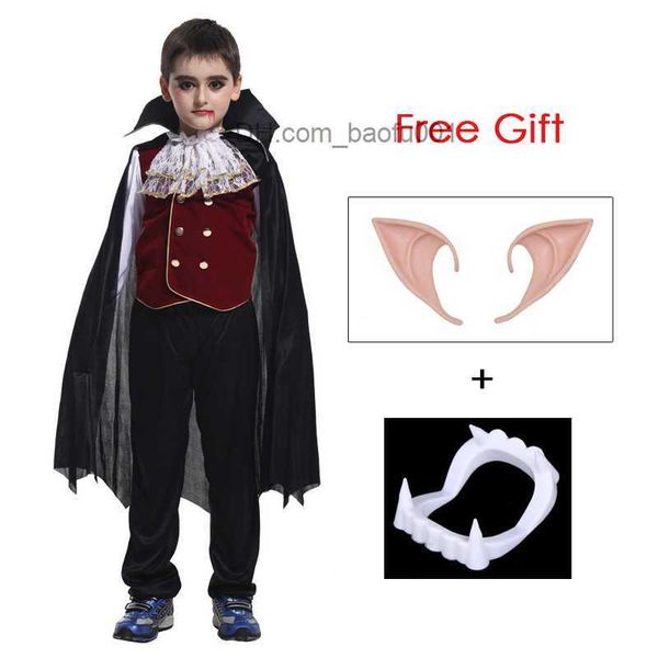 Disfraz temático Umorden Kids Child Vampire Count Drácula juego de rol chico vampire girl Purim fiesta de Halloween disfraz de fantasía Z230804