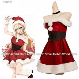 Themakostuum Unisex Anime Cos My Dress-Up Darling Kitaga Marin Kerst Cosplay Komt Outfit Halloween Kerstuniform Aangepast formaatL23101